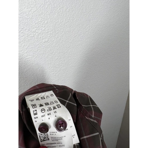 BOSS Hugo Boss Mens Plaid Button Down Shirt Large L Sven Elbow Corduroy Patch - Picture 5 of 6